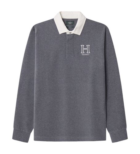 Til mænd. HM570841 Rugby H polo shirt (S), Casual, Bomuld, Lange ærmer - Hackett London - Modalova