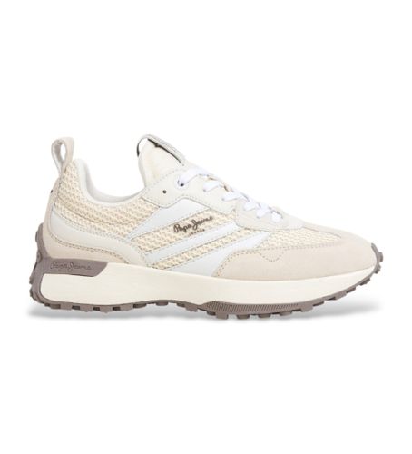 Til kvinder. PLS60041 Off-white Lucky lædersko (36), Beige, Fast, Blonder, Casual - Pepe Jeans - Modalova