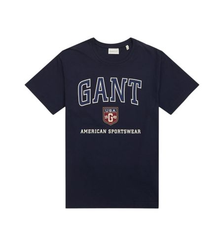 Til mænd. 2003290 Grafisk T-shirt navy (S), Casual, Bomuld, Korte ærmer, Blå - Gant - Modalova