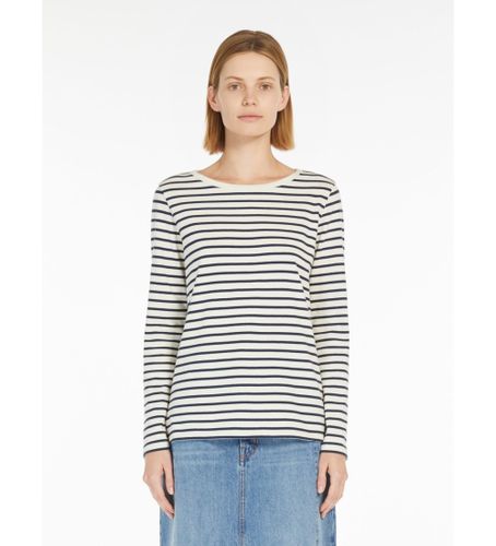 Til kvinder. 2515941061600 Erasmo elfenbensfarvet T-shirt (M), , Casual, Bomuld, Lange ærmer - Weekend Max Mara - Modalova