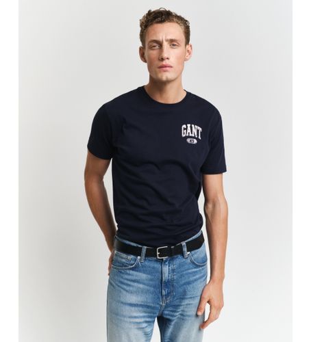 Til mænd. 2003292 T-shirt med 49 Arch navy-design (S), Casual, Bomuld, Korte ærmer, Blå - Gant - Modalova