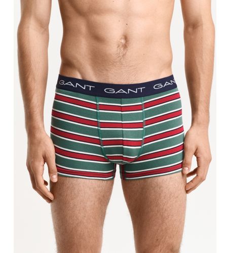 Til mænd. 902443033 Gaveæske med 3 Rugger-stribede boxershorts (S), Afslappet, Bomuld - Gant - Modalova