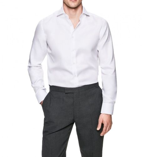 Til mænd. HM308231 Slim Fit Twill Oxford-skjorte (XS), Bomuld, Klassisk, Lange ærmer - Hackett London - Modalova