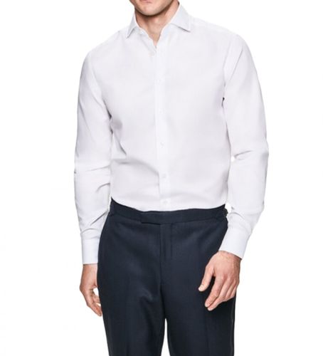 Til mænd. HM308232 Slim Fit Oxford-skjorte (150), Bomuld, Klassisk, Lange ærmer - Hackett London - Modalova