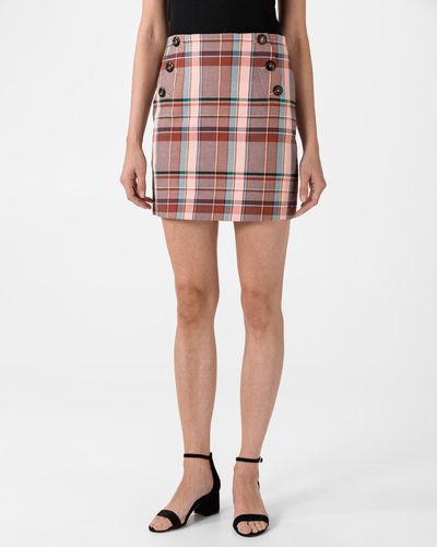 Blend Check Mini Skirt - Tommy Hilfiger - Modalova