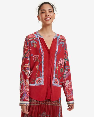 Desigual Silvina Blouse Red - Desigual - Modalova