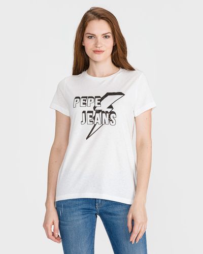 Pepe Jeans Clover T-shirt White - Pepe Jeans - Modalova