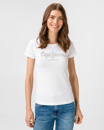 Pepe Jeans Beatrice T-shirt White - Pepe Jeans - Modalova
