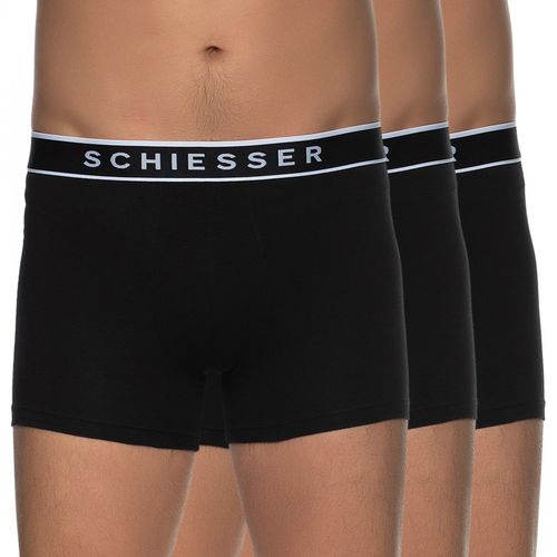 Schiesser 3-er Set Trunks Schwarz - Schiesser - Modalova