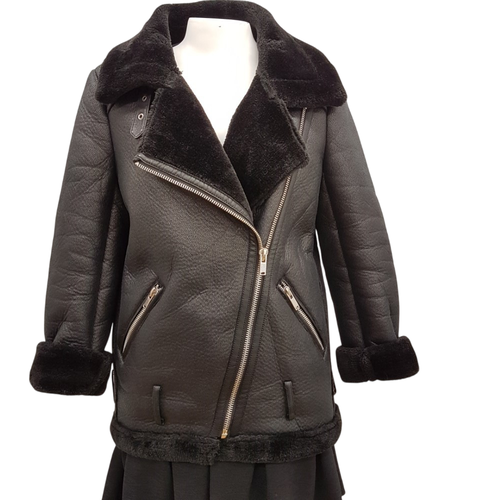 Blouson aviateur imitation cuir - taille XS - Zara - Modalova