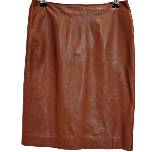 Jupe vintage en cuir - 34 - Ralph Lauren - Modalova