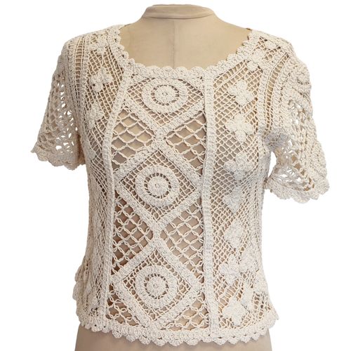 Top en maille ajourée - S - Zara - Modalova