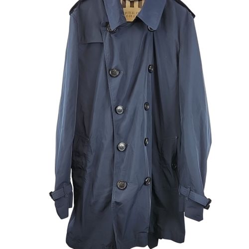 S' - Trench long marine - Taille L - Burberry - Modalova
