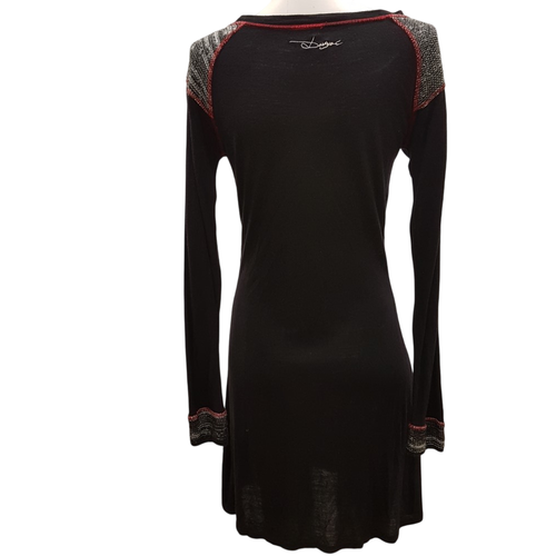 Robe noire et rouge - Taille S - Desigual - Modalova
