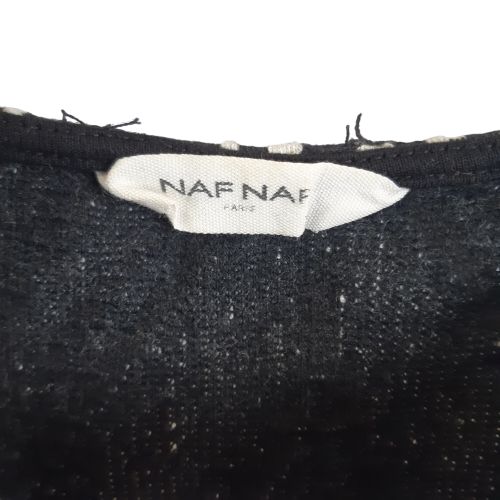 Robe jacquard /blanc - Taille XS ( estimée 36 longuer 74) - Naf Naf - Modalova