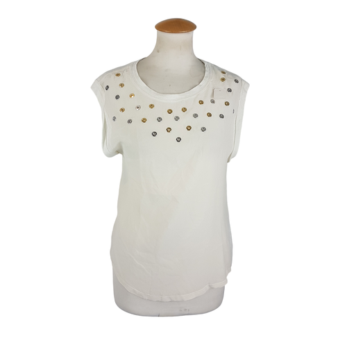 Top lin et soie - Sandro - T1 - Sandro - Modalova