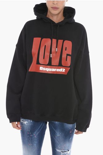 Oversized Hoodie Sweatshirt with LOVE Print size M - Dsquared2 - Modalova