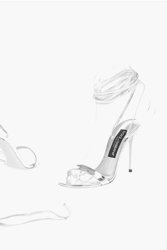 Ankle Tape KEIRA Lamè Leather Slingback Sandals 11cm size 37,5 - Dolce & Gabbana - Modalova