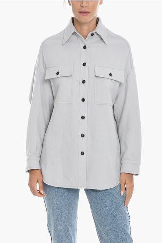 Cashmere Blend Long Sleeved Overshirt with Utility Pockets Größe Xs - Destin - Modalova