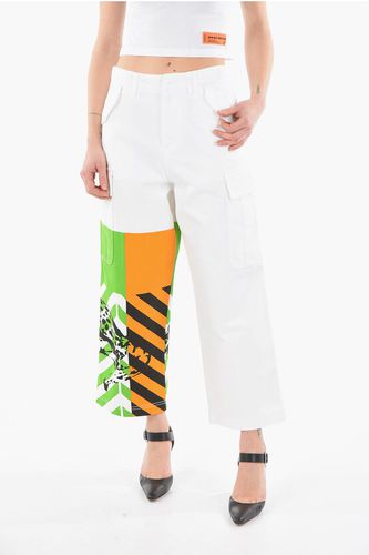 Denim Cargo Pants with Cheetah Print Detail size 40 - Dior - Modalova