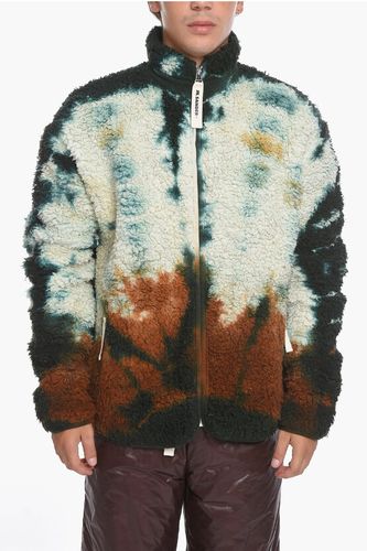 Front Zipped Teddy Sweatshirt with Tie Dye Motif size L - Jil Sander - Modalova