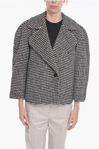 Houndstooth Wool Blend Short Coat Größe Xs - Dries Van Noten - Modalova