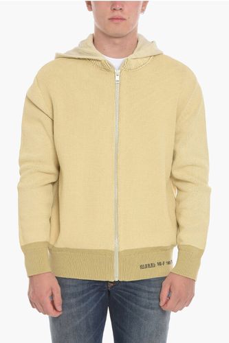 K-ONNOR Knitted Hoodie Sweatshirt with Zipped Closure size Xl - Diesel - Modalova