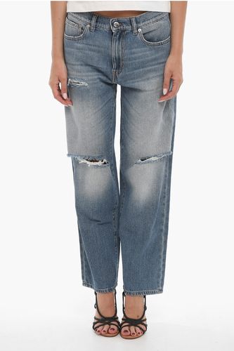 LOVE Faded Effect Wide Jeans with rips 21cm size 27 - Moschino - Modalova