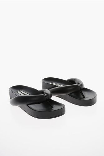 Padded Leather Flat Thong Sandals size 35 - Jil Sander - Modalova