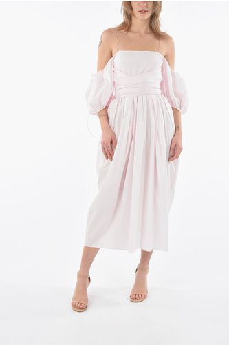 Popeline Cotton Off-Shoulder JOEL Dress with Maxi Bow size 40 - Cecilie Bahnsen - Modalova