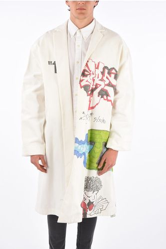 Printed DONDI Denim Coat size L - Off-White - Modalova