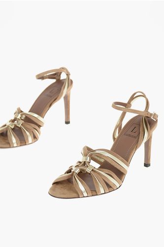 Suede Leather Sandals with Laminated Leather Details and Rin Größe 36 - L'Autre Chose - Modalova