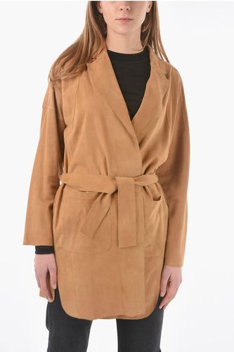 Suede Unlined Coat with Belt size 44 - Sylvie Schimmel - Modalova