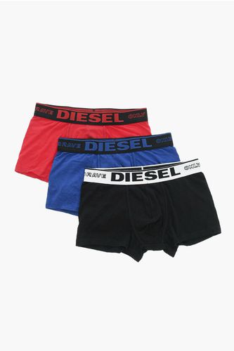 Set 3 Pairs of Cotton Blend Boxer with Logoed Elastic Band size S - Diesel - Modalova