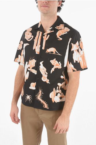 Short-sleeved BURNING MAN Camp Collar Shirt size S - Neil Barrett - Modalova