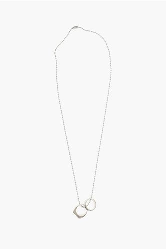 Silver-Tone Brass Necklace with Double Ring size M - Alyx - Modalova