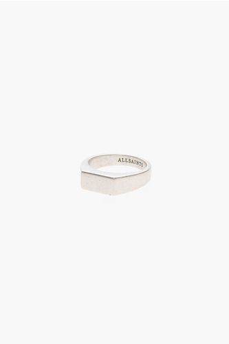 Silver Signet Ring size M - AllSaints - Modalova
