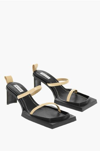 Squared Leather Sandals Heel 6 cm Größe 36 - Miista - Modalova