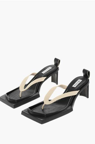 Squared Leather Sole Sandals Heel 6 cm Größe 40 - Miista - Modalova