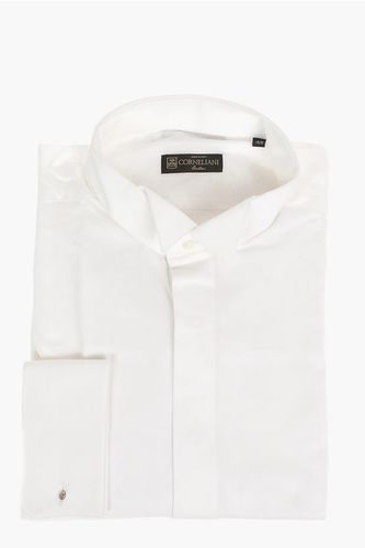 Twill Cotton CEREMONY Shirt with Wing-tip Collar size 39 - Corneliani - Modalova