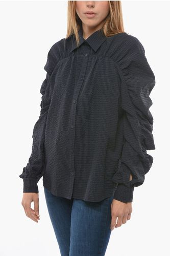 Two-Tone Checked MARCHESA Shirt with Puff-Sleeve size 46 - Baum und Pferdgarten - Modalova