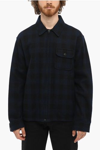 Wool Blend Buffalo Checked TIMBER Overshirt Größe L - Woolrich - Modalova