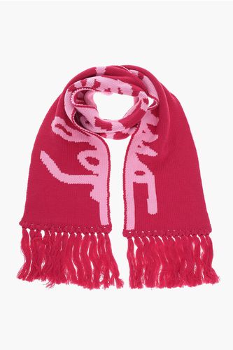Wool Scarf with Fringes size Unica - Salvatore Ferragamo - Modalova