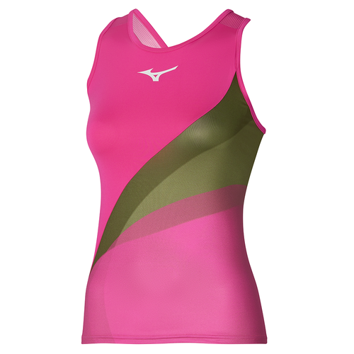 Release Printed Tank Donna TagliaXS - Mizuno - Modalova