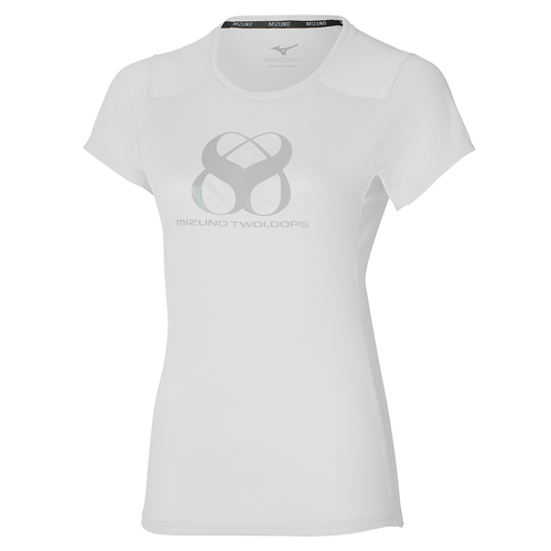 Two Loops 8 Tee Mujer Talla XS - Mizuno - Modalova