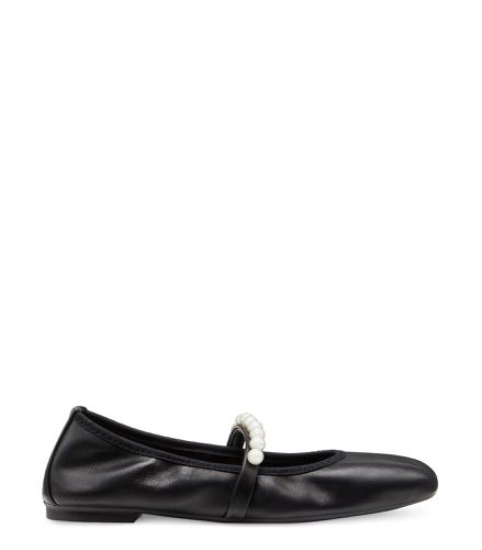 GOLDIE BALLET FLAT, FLATS AND LOAFERS, , LACQUERED NAPPA - Stuart Weitzman - Modalova