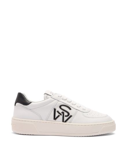 SW COURTSIDE LOGO SNEAKER, SNEAKERS, , CALF LEATHER - Stuart Weitzman - Modalova