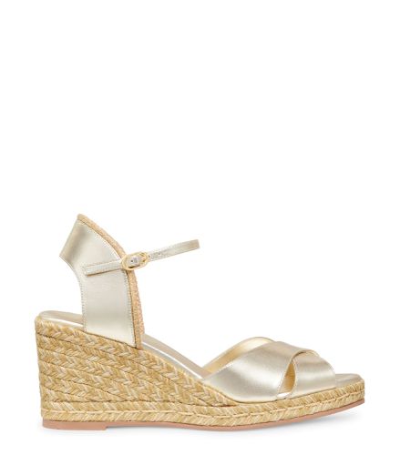 MIRELA II ESPADRILLE WEDGE, WEDGES, , LIQUID METALLIC - Stuart Weitzman - Modalova