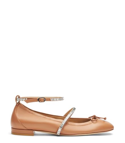 STEFANIE BALLET FLAT, FLATS AND LOAFERS, /, LACQUERED NAPPA/CRYSTAL - Stuart Weitzman - Modalova