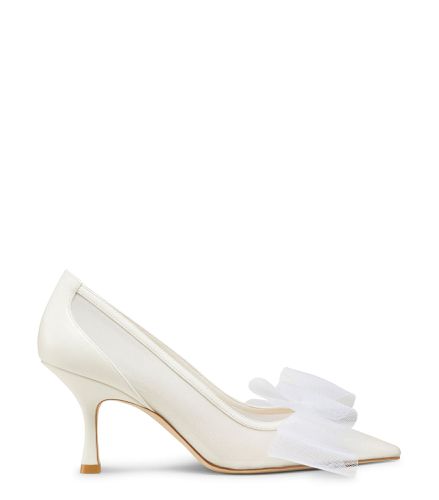 BLUSHING BOW 75 PUMP, PUMPS AND SLINGBACK, /, LACQUERED NAPPA/MESH - Stuart Weitzman - Modalova